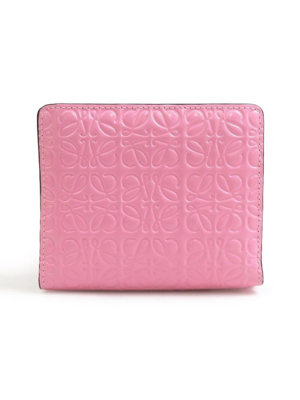 Auth Loewe Anagram Bifold Wallet Pink #338018L29B - Picture 1 of 8